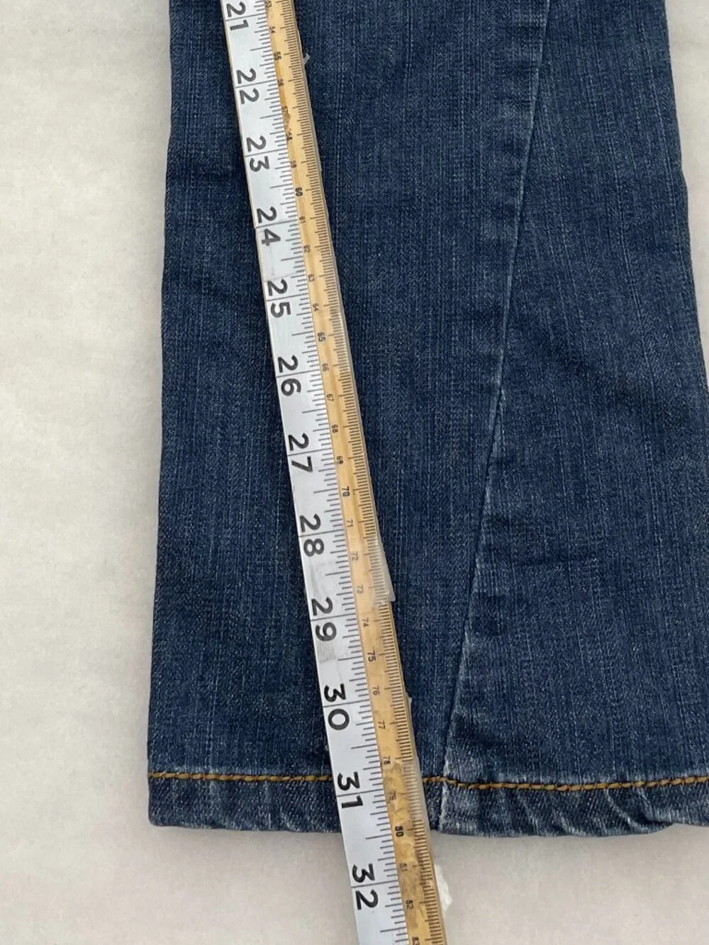 True Religion Joey Big T Flare Leg Blue Jeans USA Made Vintage 28 Women's 28x31 - Picture 11 of 13